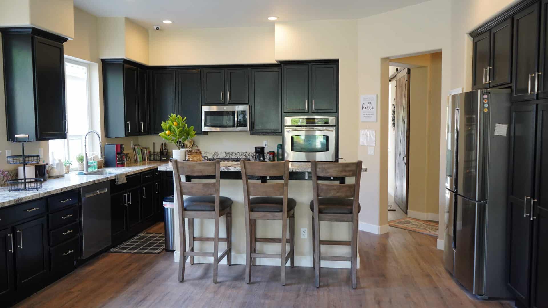 Our kitchen at residential rehab in Monterey CA