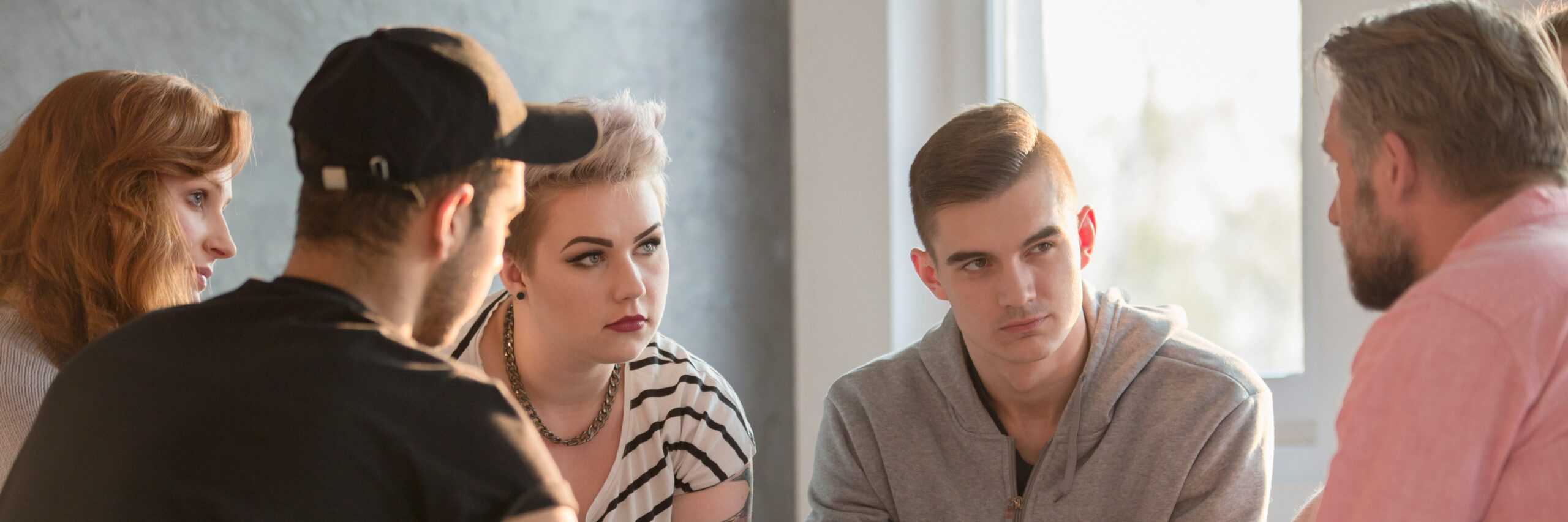 A group session during Adolescent therapy.